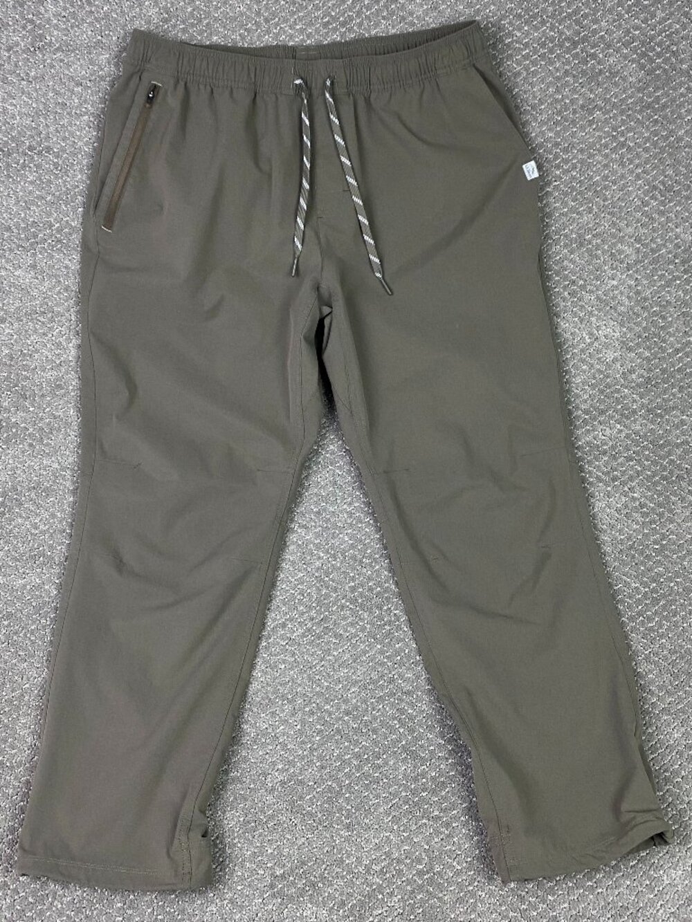 LL Bean Multisport Pants Joggers Mens Olive Gray L 28" Hiking Outdoor 515264